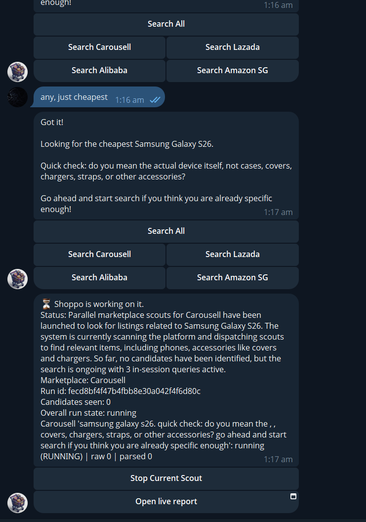 Shoppo summarised loading